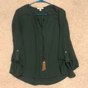 Green blouse
